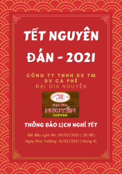 THÔNG BÁO LỊCH NGHỈ TẾT NGUYÊN ĐÁN - TÂN SỬU 2021-3