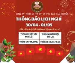 THÔNG BÁO NGHỈ LỄ 30/04 – 01/05-0